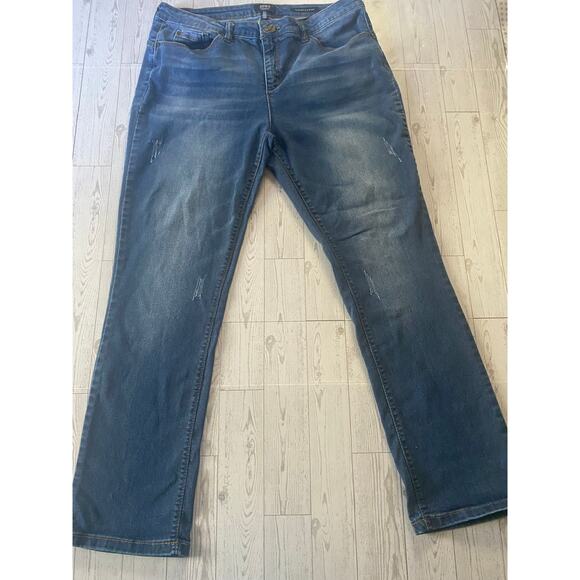 Jones New York Signature Madison Slim Ankle Jeans Women’s 14 Blue Stretch Denim - Picture 1 of 8